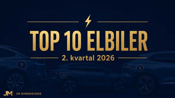 De 10 mest søgte elbiler i 2. kvartal 2026