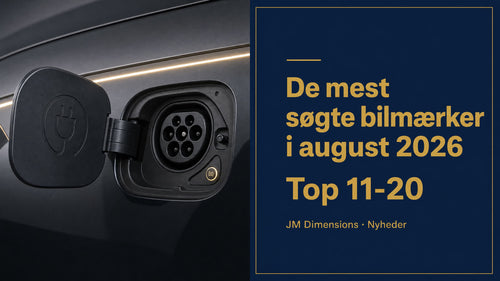 De mest søgte bilmærker i august 2026 (Top 11-20)