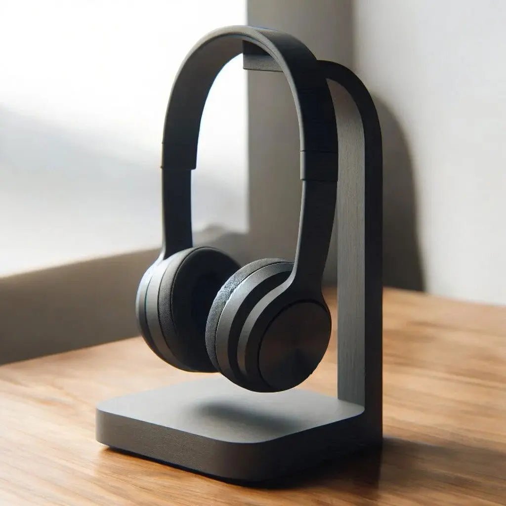 Delta headset holder - stilren og pladsbesparende høretelefonholder til skrivebord fra JM Dimensions