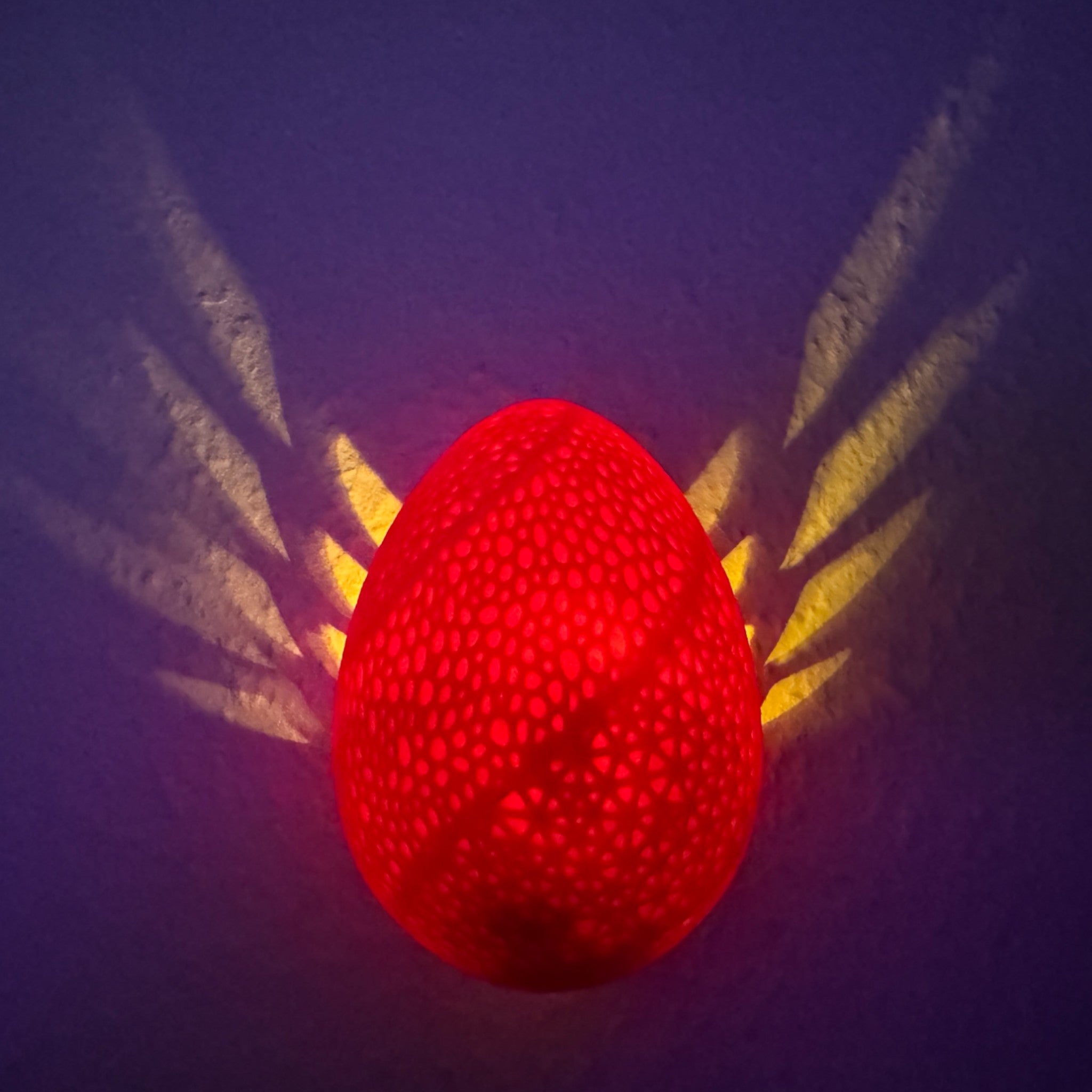 Drageæg væglampe - LED til stemningsbelysning fra JM Dimensions