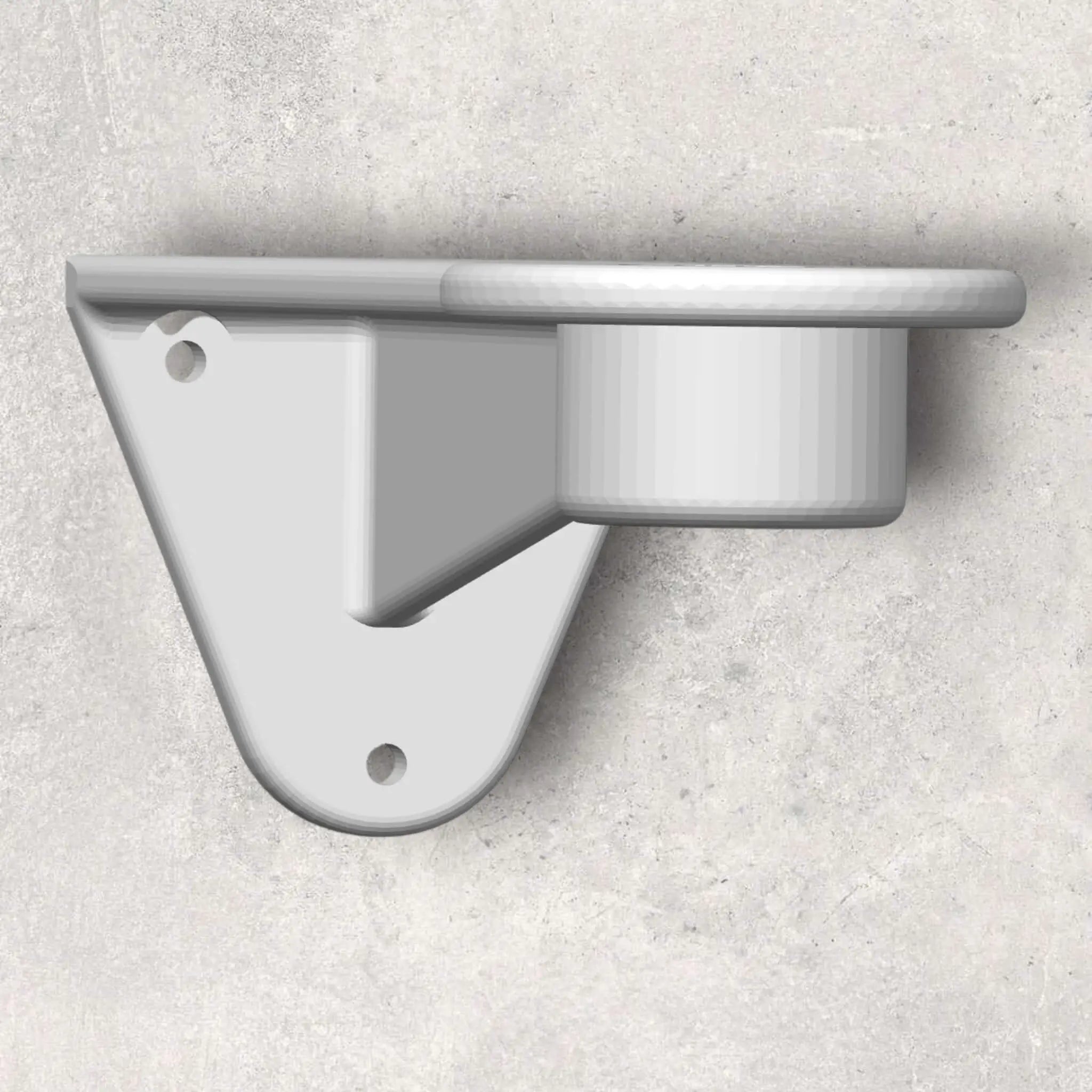 "3D-printet vægmonteret kabelholder - organiserer og sikrer kabler i hjemmet fra JM Dimensions"