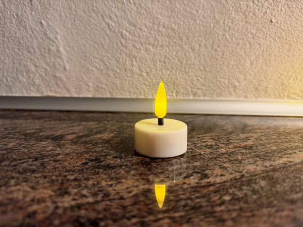 LED Fyrfadslys med Timer