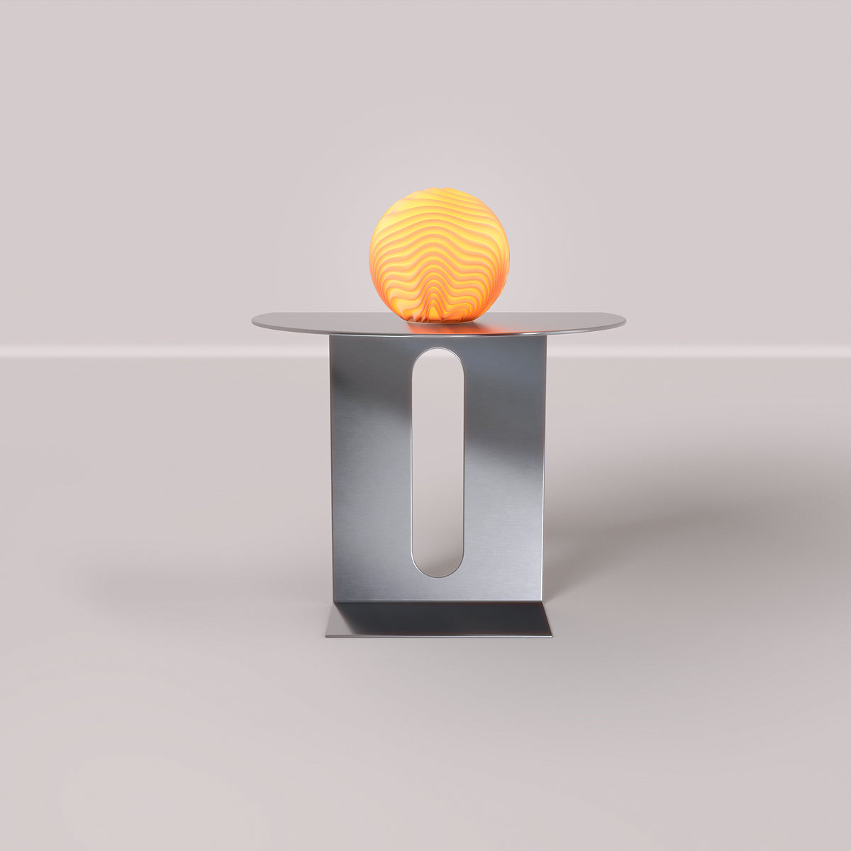 Leora O3 Dune Skulpturlampe i et boligmiljø