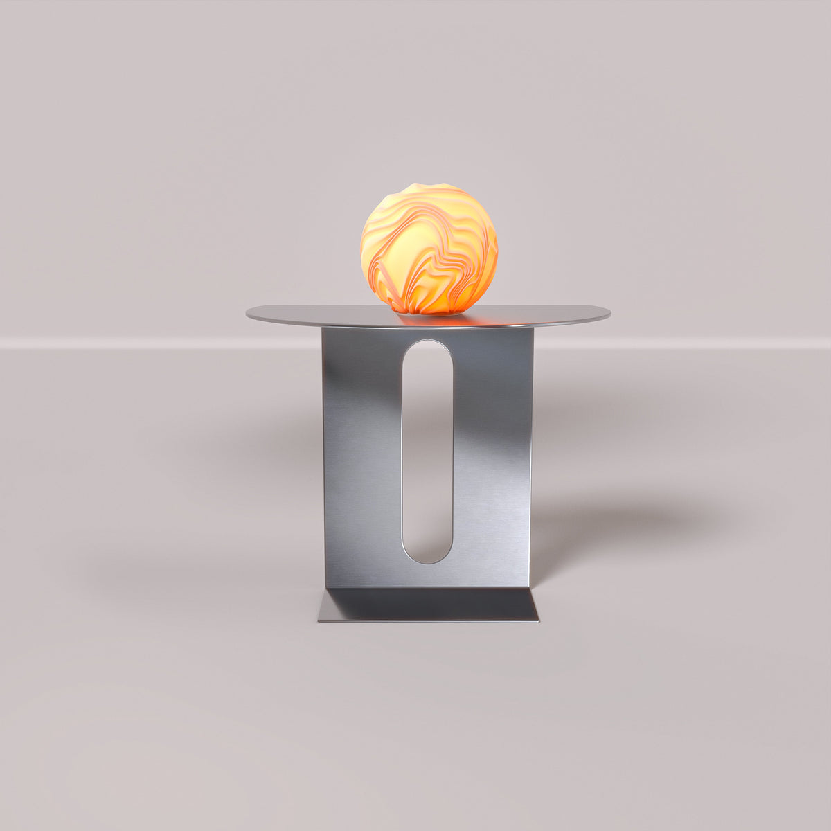 Leora O4 Flow Skulpturlampe i et boligmiljø