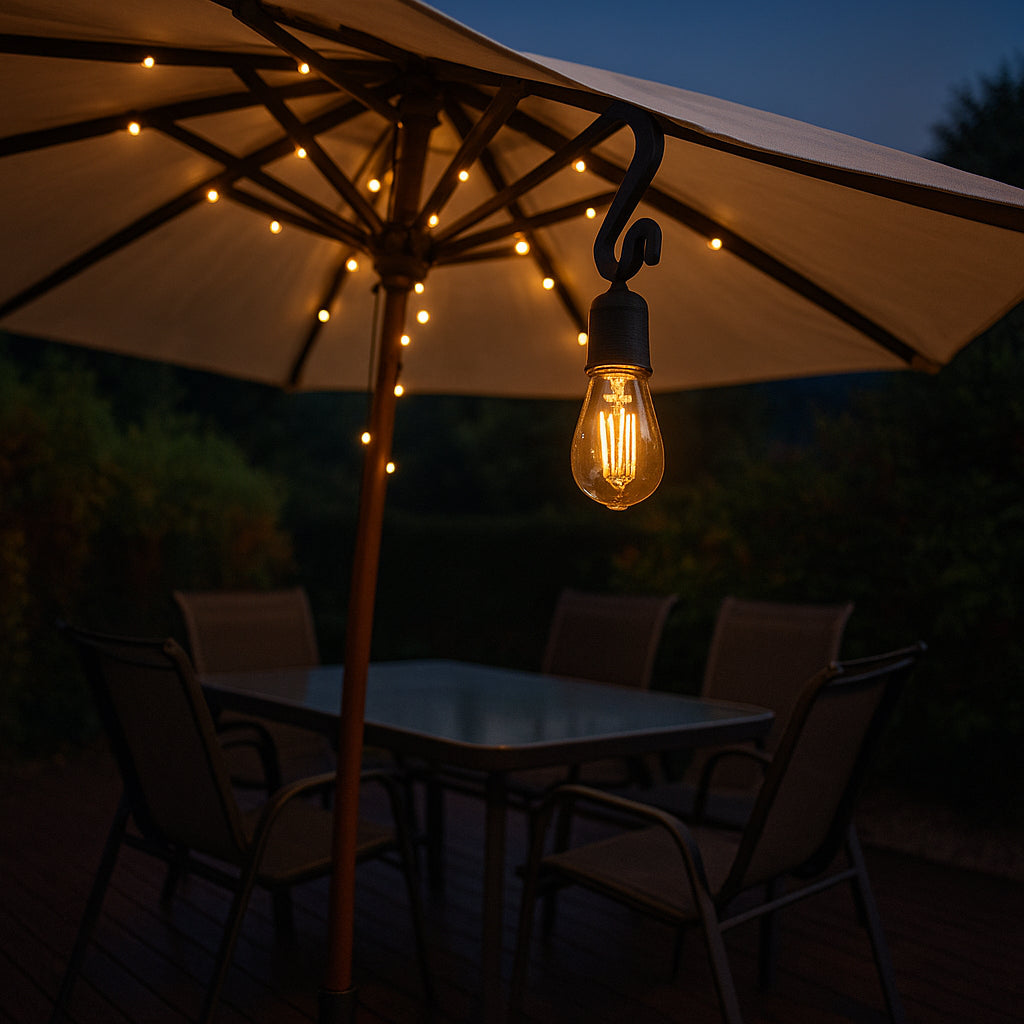 Lyskæde Clips til Tagrende & Festtelt - nem ophængning af julelys og udsmykning fra JM Dimensions