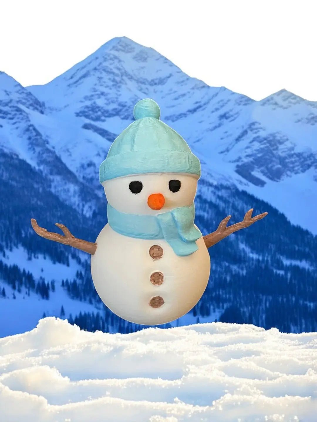 Snemand – Vinter Dekoration med Farvevalg – Hyggefuld julefigur og sæsonpynt til hjemmet fra JM Dimensions