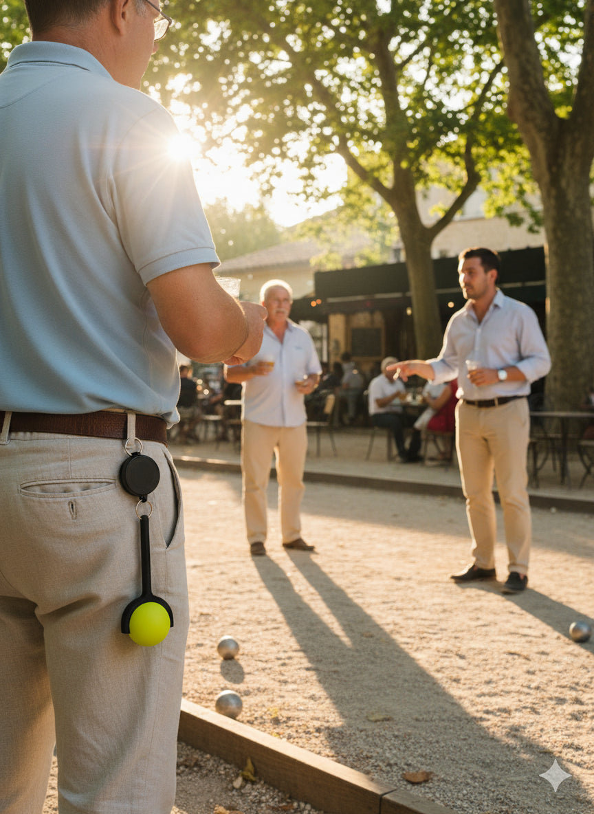 "Cochonnet Gripper - Holder til pallino/jack til pétanque fra JM Dimensions"