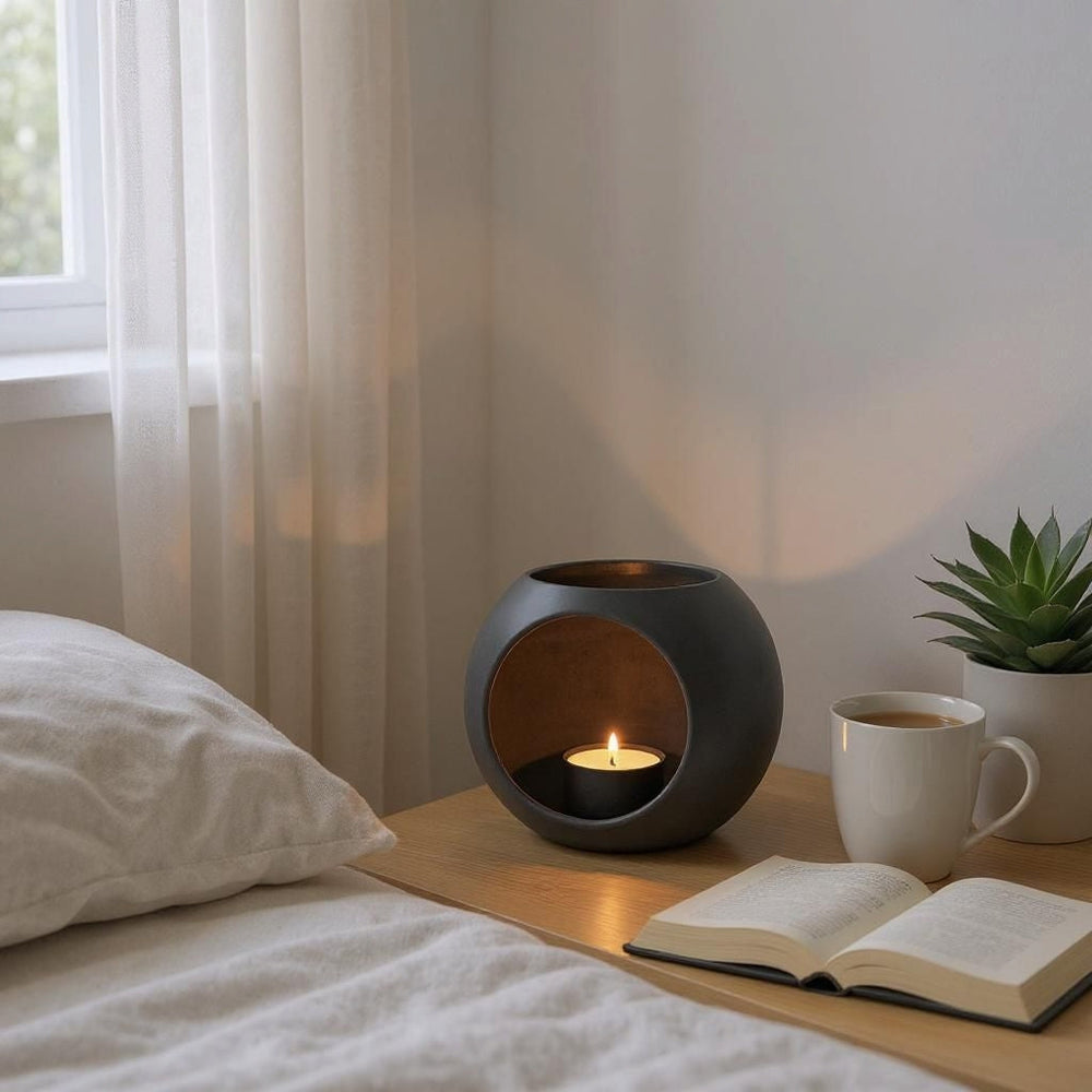 Delta Kugle Fyrfadsstage - moderne holder til fyrfadslys og stemningsbelysning fra JM Dimensions