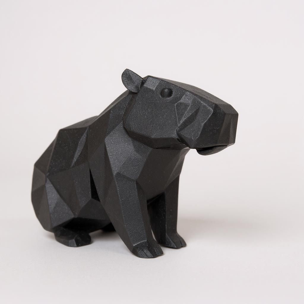 Delta Low-Poly Kapivar figur - Billede 2