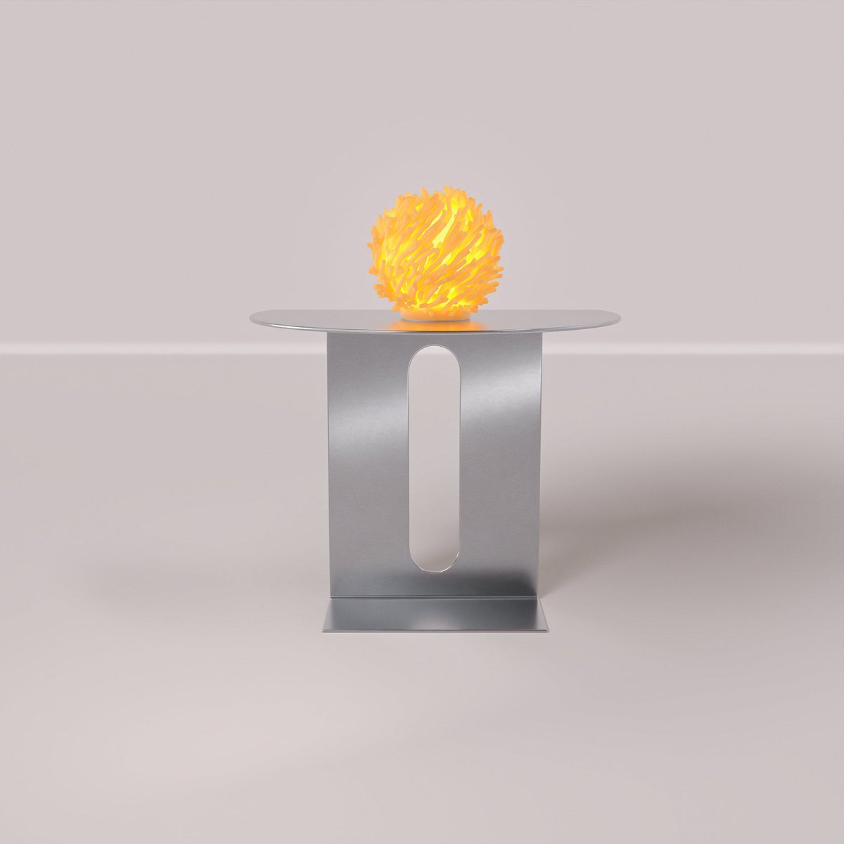 Leora O7 Coral Skulpturlampe i et boligmiljø