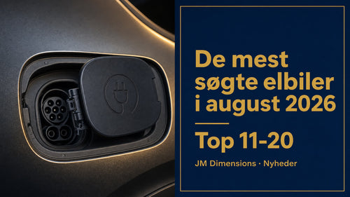 De mest søgte elbiler i august 2026 (Top 11-20)