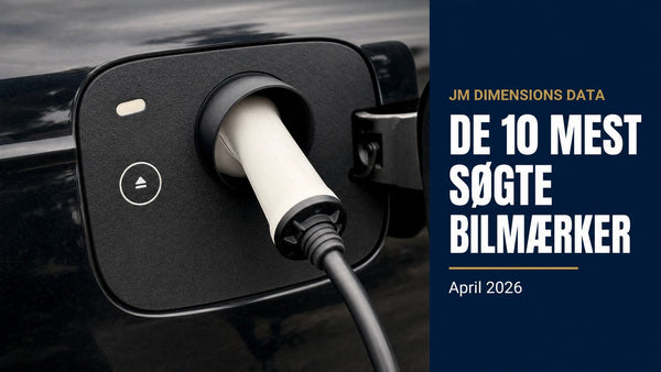 De 10 mest søgte bilmærker i april 2026