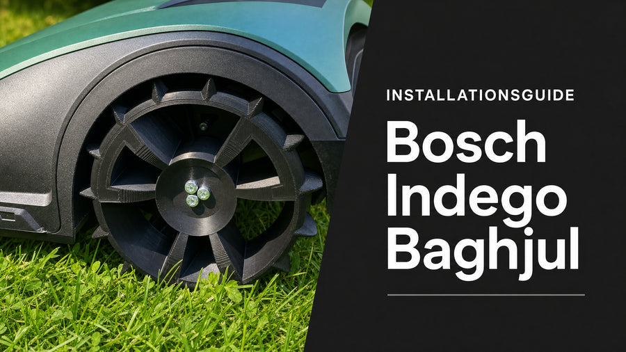 Installationsguide: Sådan skifter du baghjul på Bosch Indego robotplæneklipper