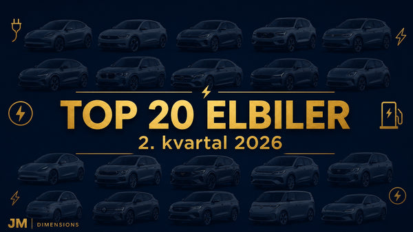 De 20 mest søgte elbiler i 2. kvartal 2026