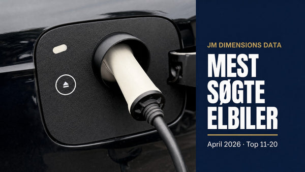 De mest søgte elbiler i april 2026 (Top 11-20)