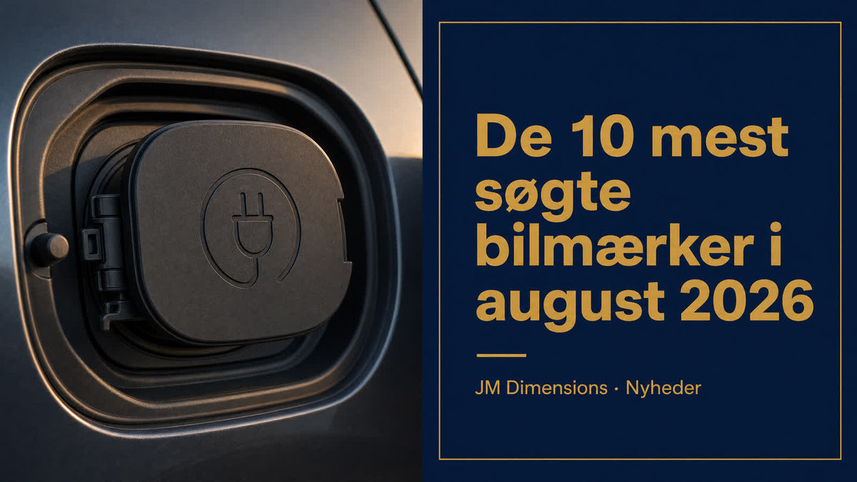 De 10 mest søgte bilmærker i august 2026