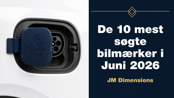 De 10 mest søgte bilmærker i juni 2026