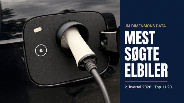 De 20 mest søgte elbiler i 2. kvartal 2026