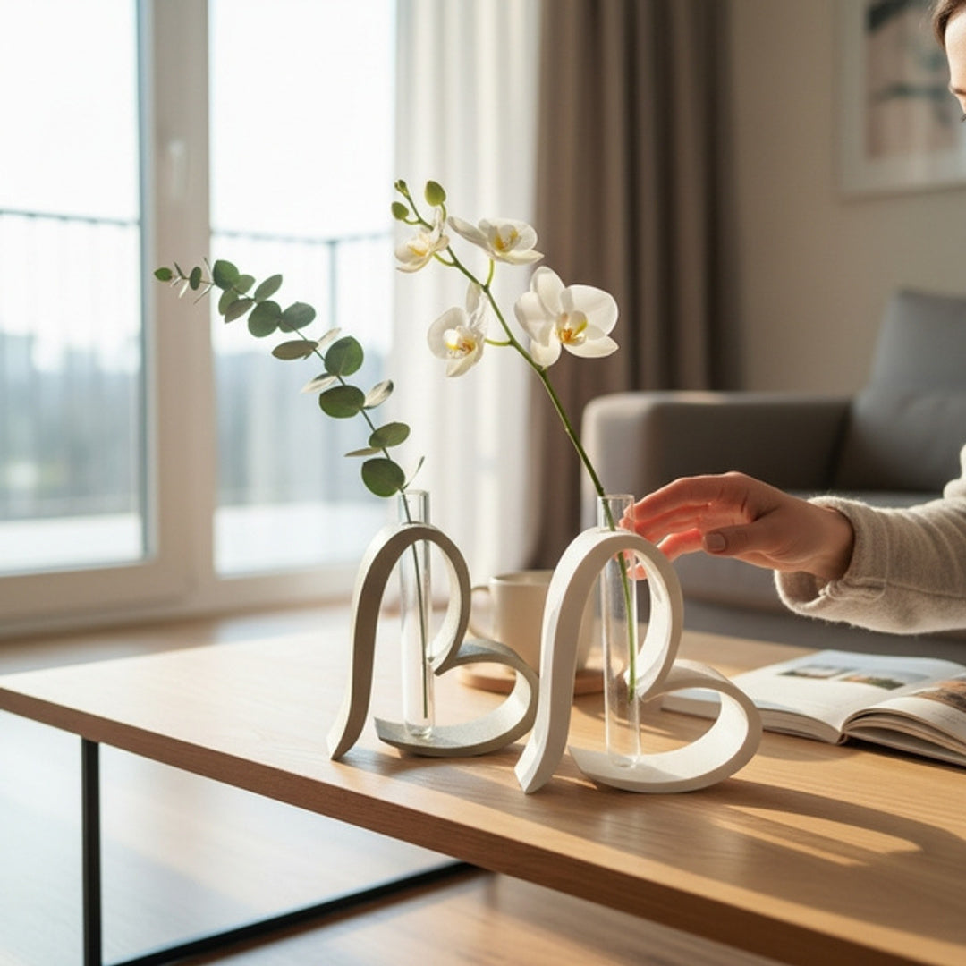 Delta Valentins hjerte vase