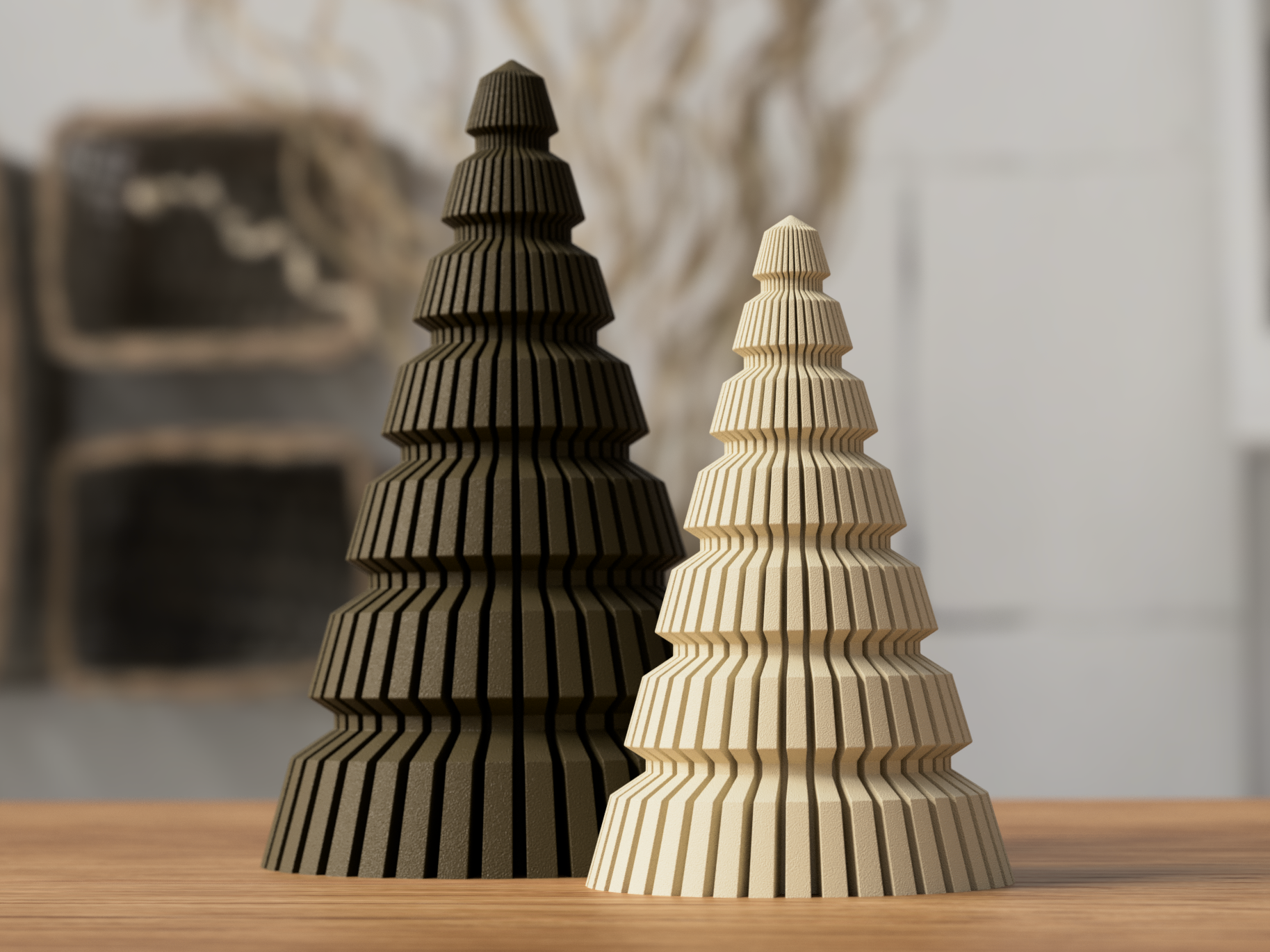 Sabre Japandi Juletræ - minimalistisk juledekoration og bordpynt fra JM Dimensions