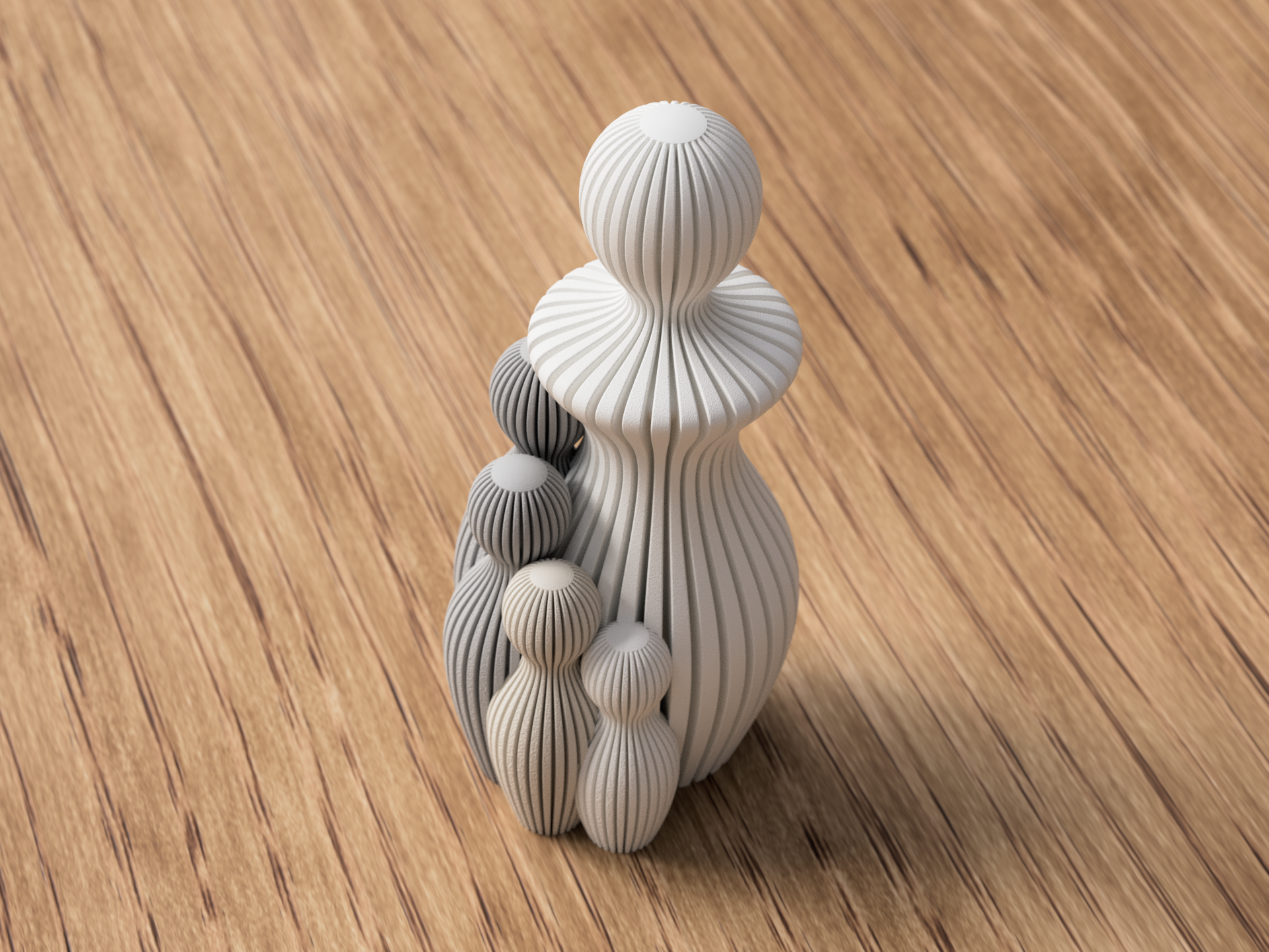 Sabre Mors dag skulptur med 4 børn - symbolsk gave og moderne dekoration fra JM Dimensions