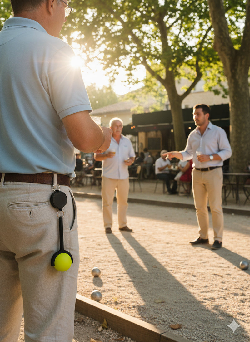 "Cochonnet Gripper - Holder til pallino/jack til pétanque fra JM Dimensions"