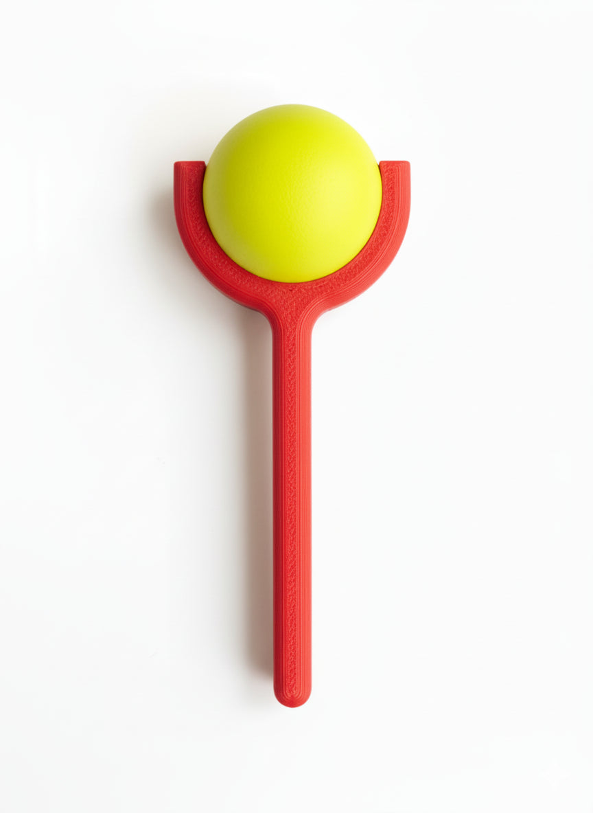 "Cochonnet Gripper - Holder til pétanque og bocce med hands-free pallinoadgang fra JM Dimensions"