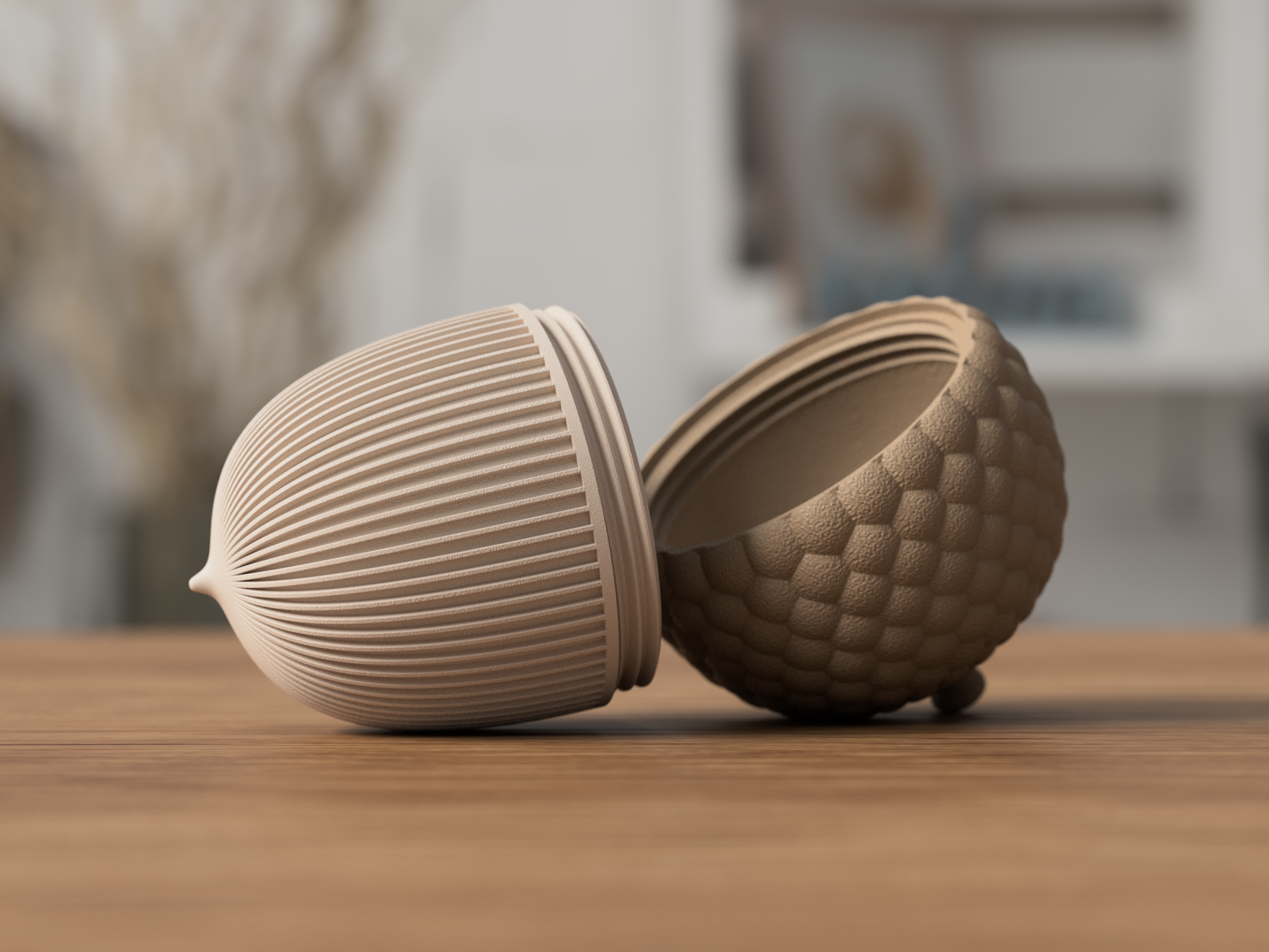 Sabre Agern beholder - dekorativ opbevaring til småting og bordpynt fra JM Dimensions