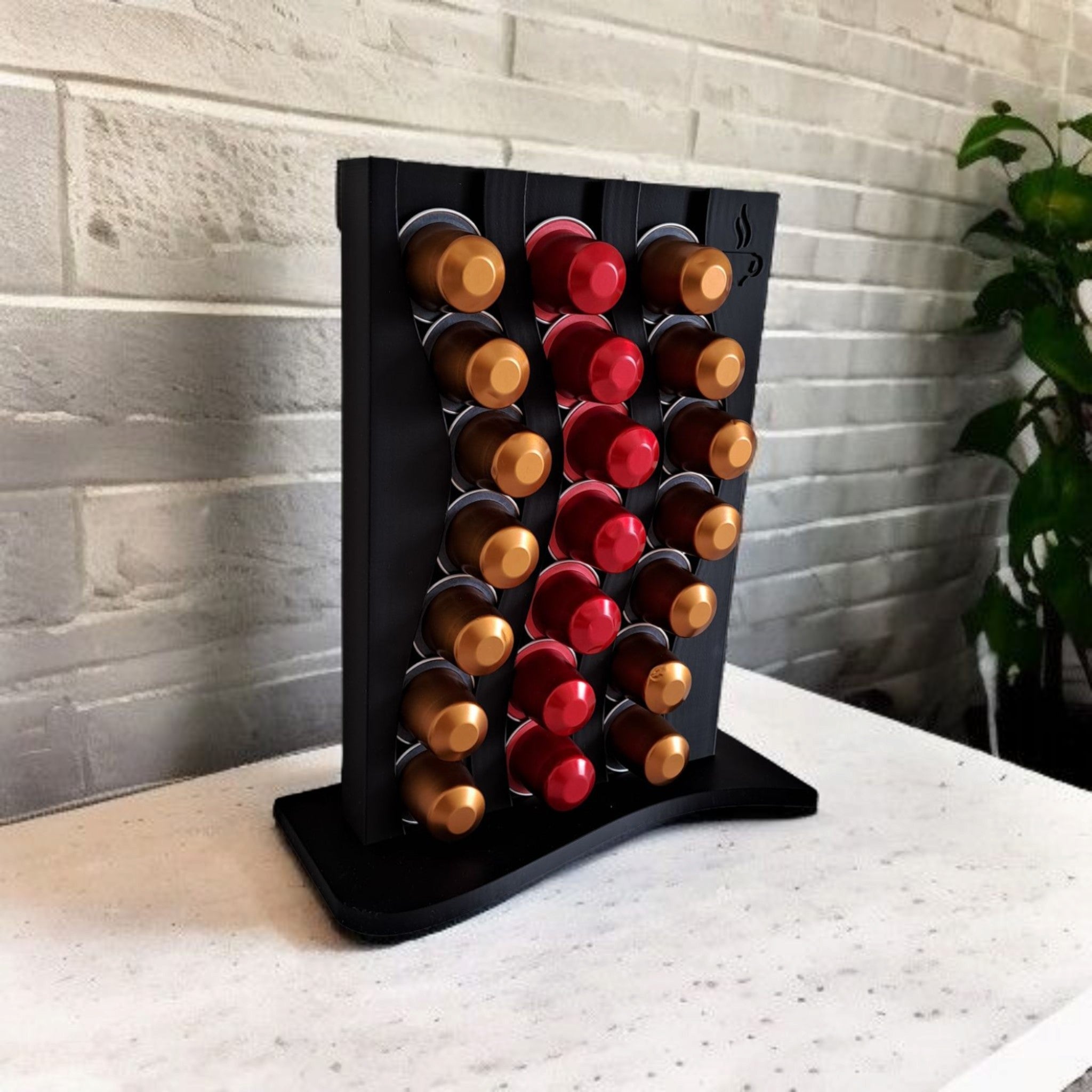 Delta Kapselholder Pods - Kapselholder til 21 kapsler i bølgedesign til kaffestation fra JM Dimensions