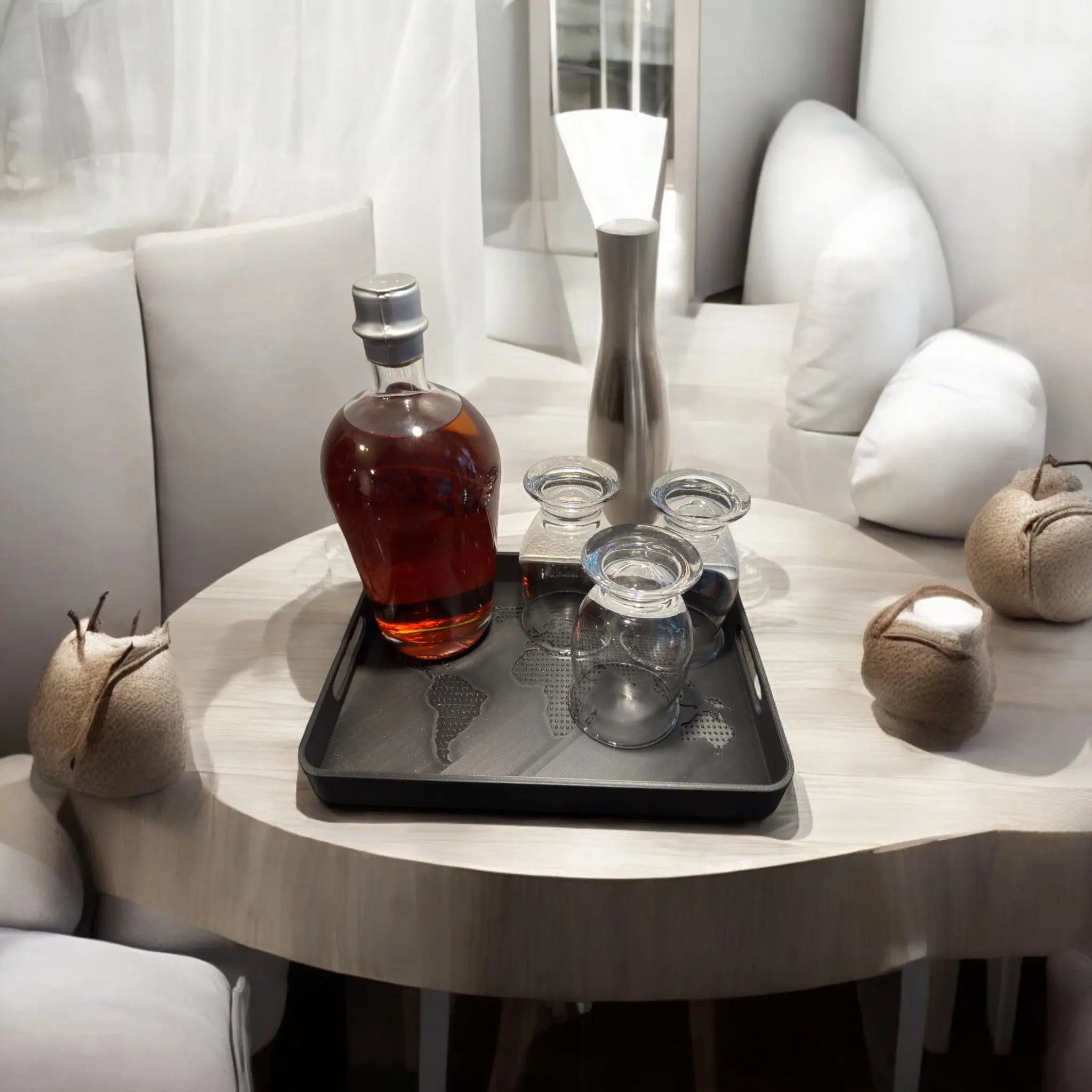 Delta OneWorld dekorativ serveringsbakke - stilfuld rektangulær bakke til servering og indretning fra JM Dimensions