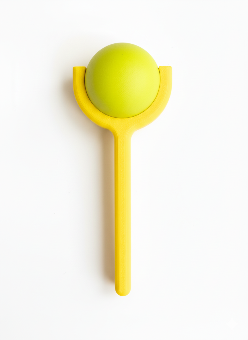 Sort Clip-On Pallino/Jack Holder - håndfri transport af pallino/jack til bocce og pétanque fra JM Dimensions