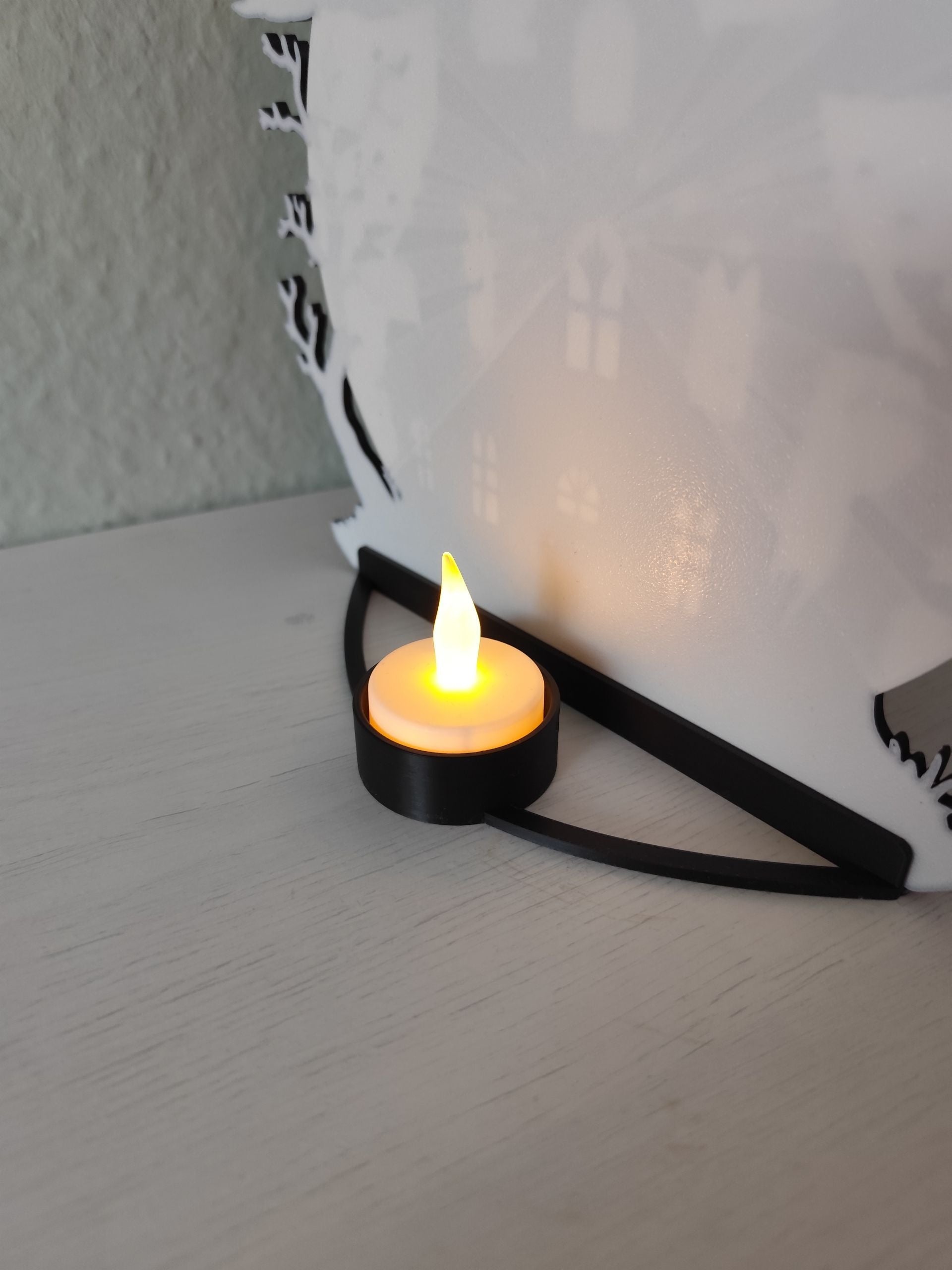 Delta Halloween Hus - bordpynt med stemningslys til hjemmet til halloween fra JM Dimensions