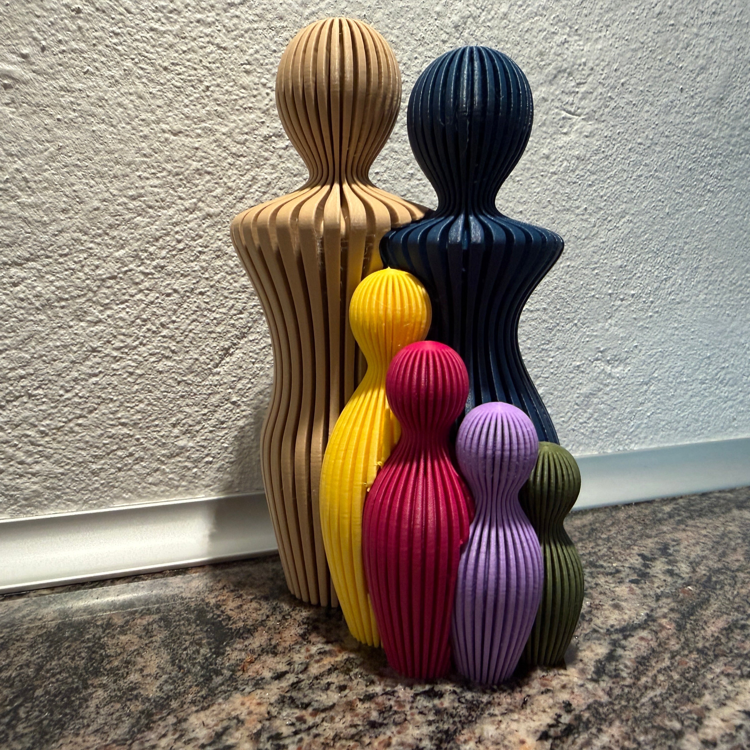 Sabre Familieskulptur med 4 børn