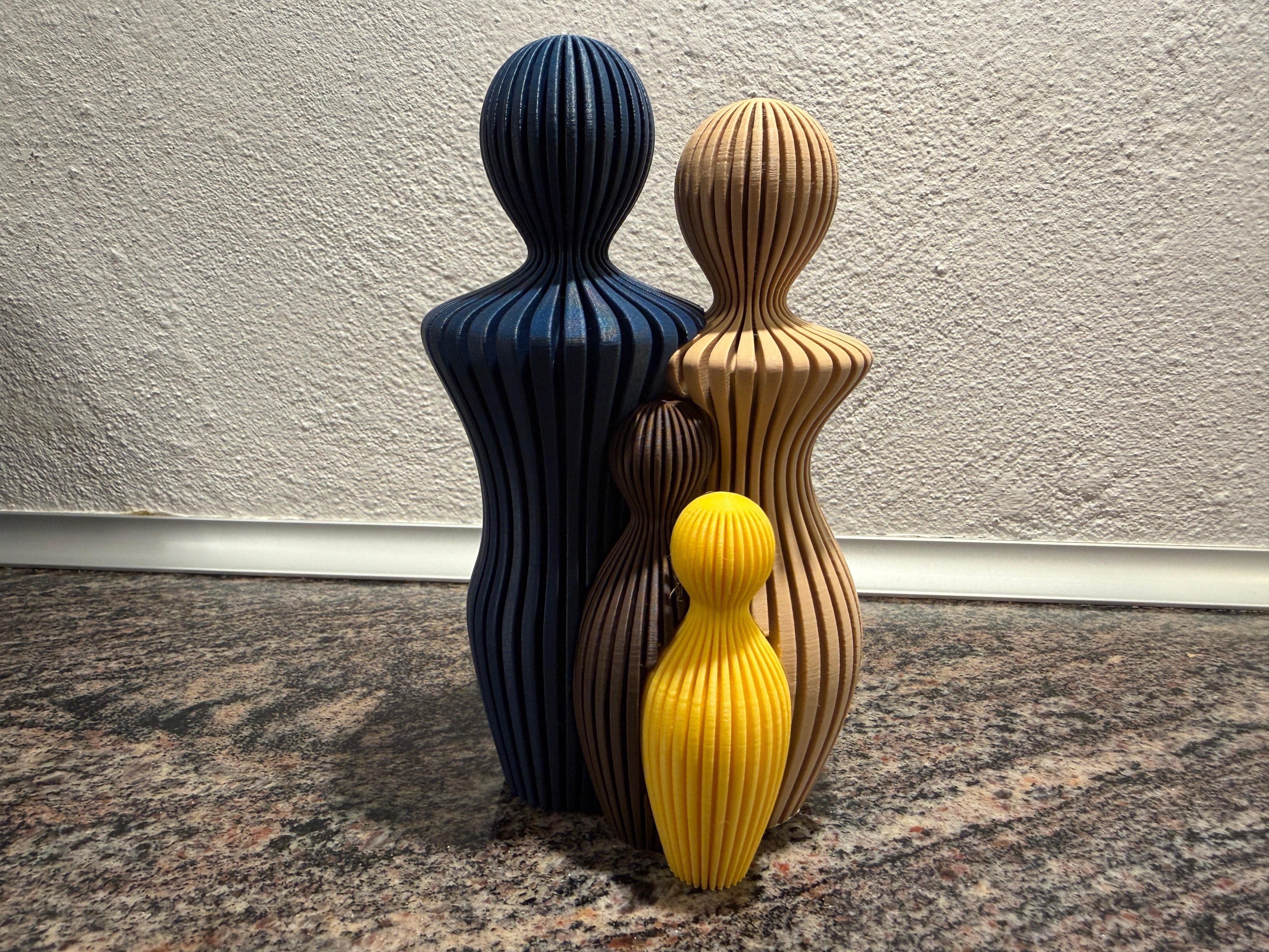 Sabre Familieskulptur med 2 børn