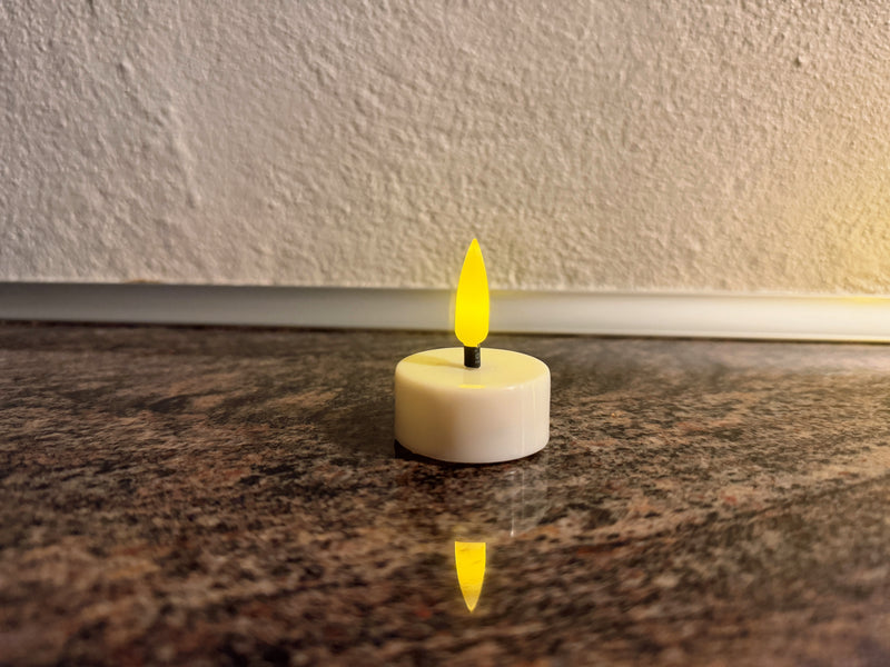 LED Fyrfadslys med Timer