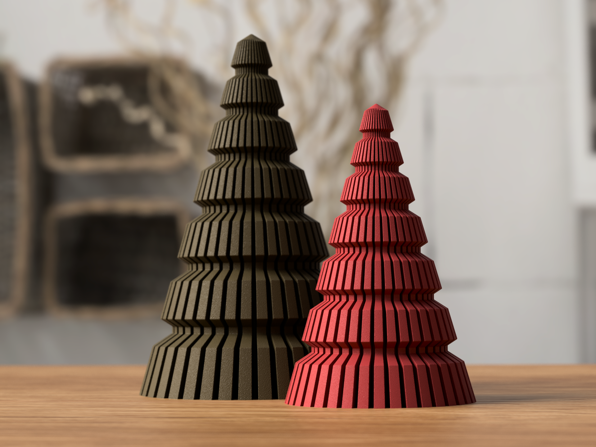 Sabre Japandi Juletræ - minimalistisk juledekoration til bord og reol fra JM Dimensions