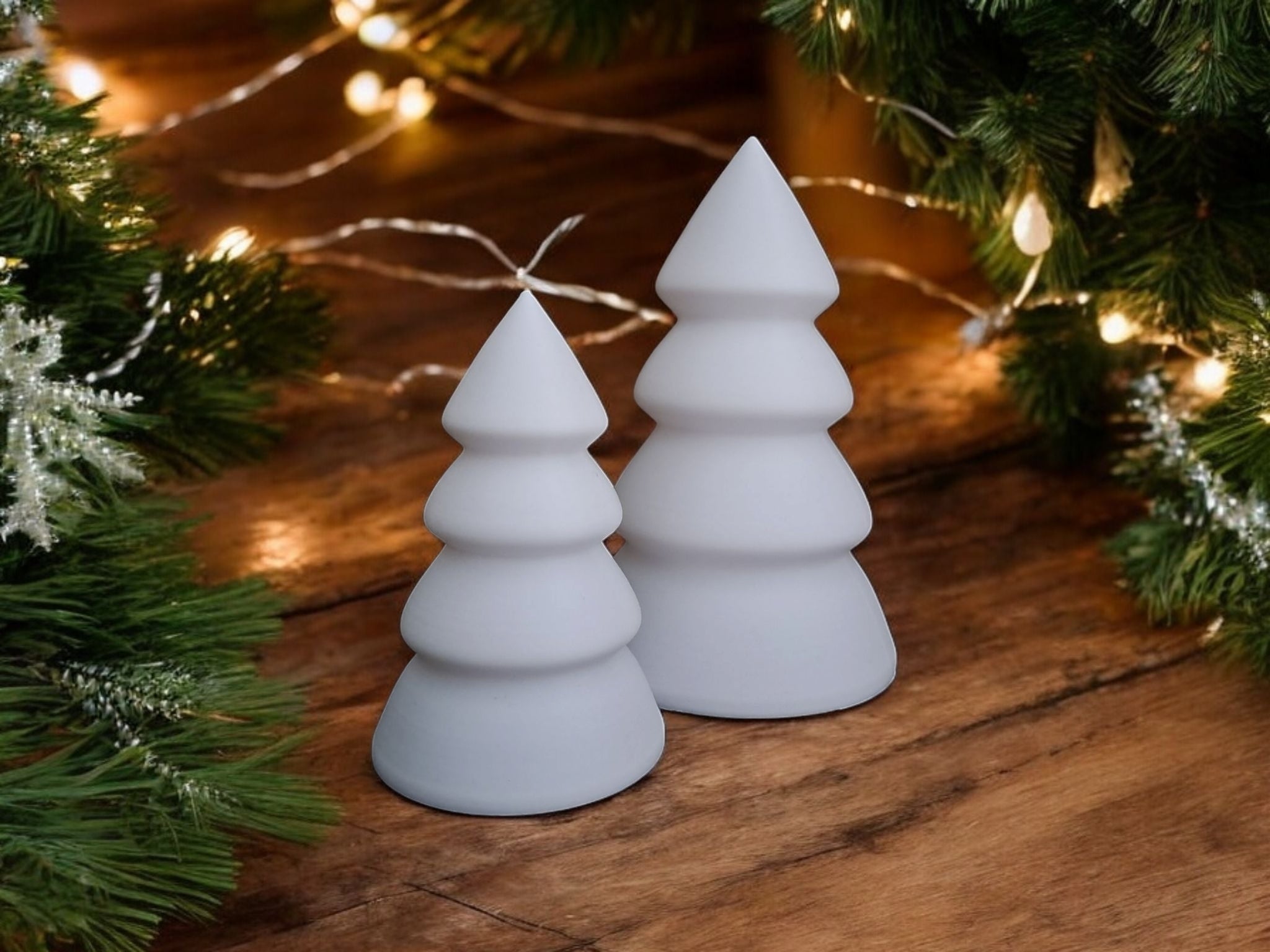 Juletræ Sæt med Bakke - dekorativ juledekoration til bord og hylde fra JM Dimensions