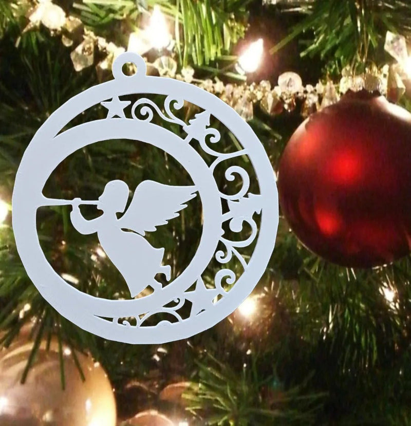 Juletræspynt – Engel Ornament - elegant juledekoration til ophæng på juletræ fra JM Dimensions