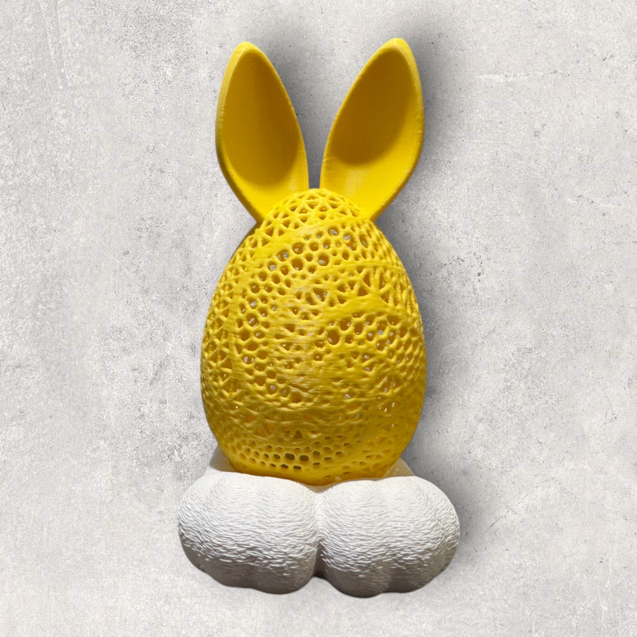NUKD Påske lys kanin - 3D-printet borddekoration til påske og forår fra JM Dimensions