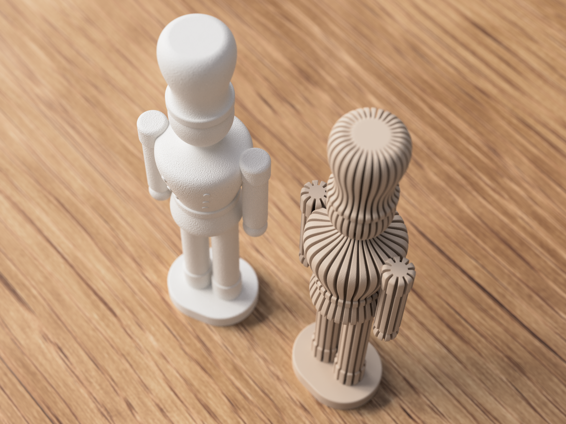 Sabre Nøddeknækker - dekorationsfigur til moderne jule- og bordpynt fra JM Dimensions