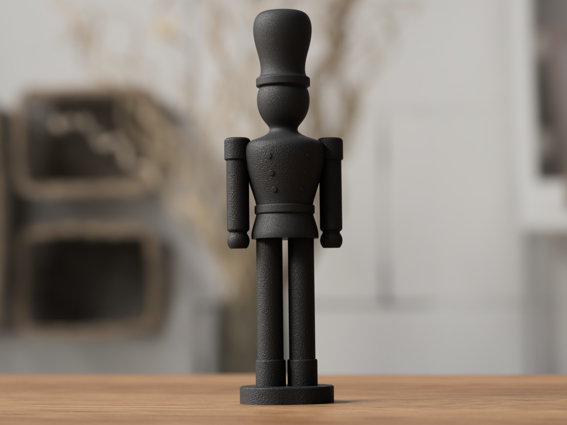 Sabre Nøddeknækker - dekorativ tinsoldat til knækning af nødder fra JM Dimensions