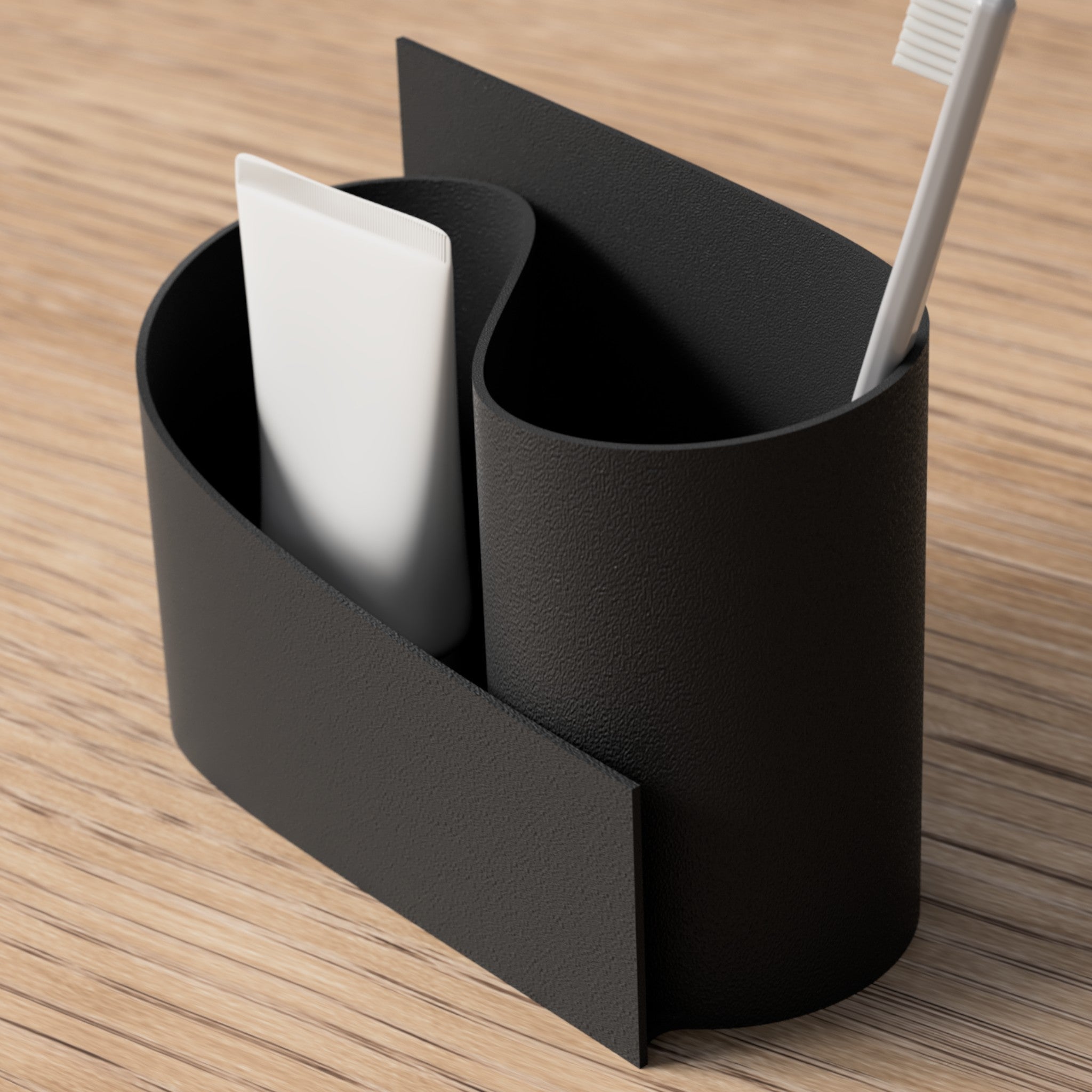 Sabre 2-i-1 Tandbørste- og Tilbehørsholder - 3D-printet opbevaringsløsning til tandbørster og tilbehør fra JM Dimensions