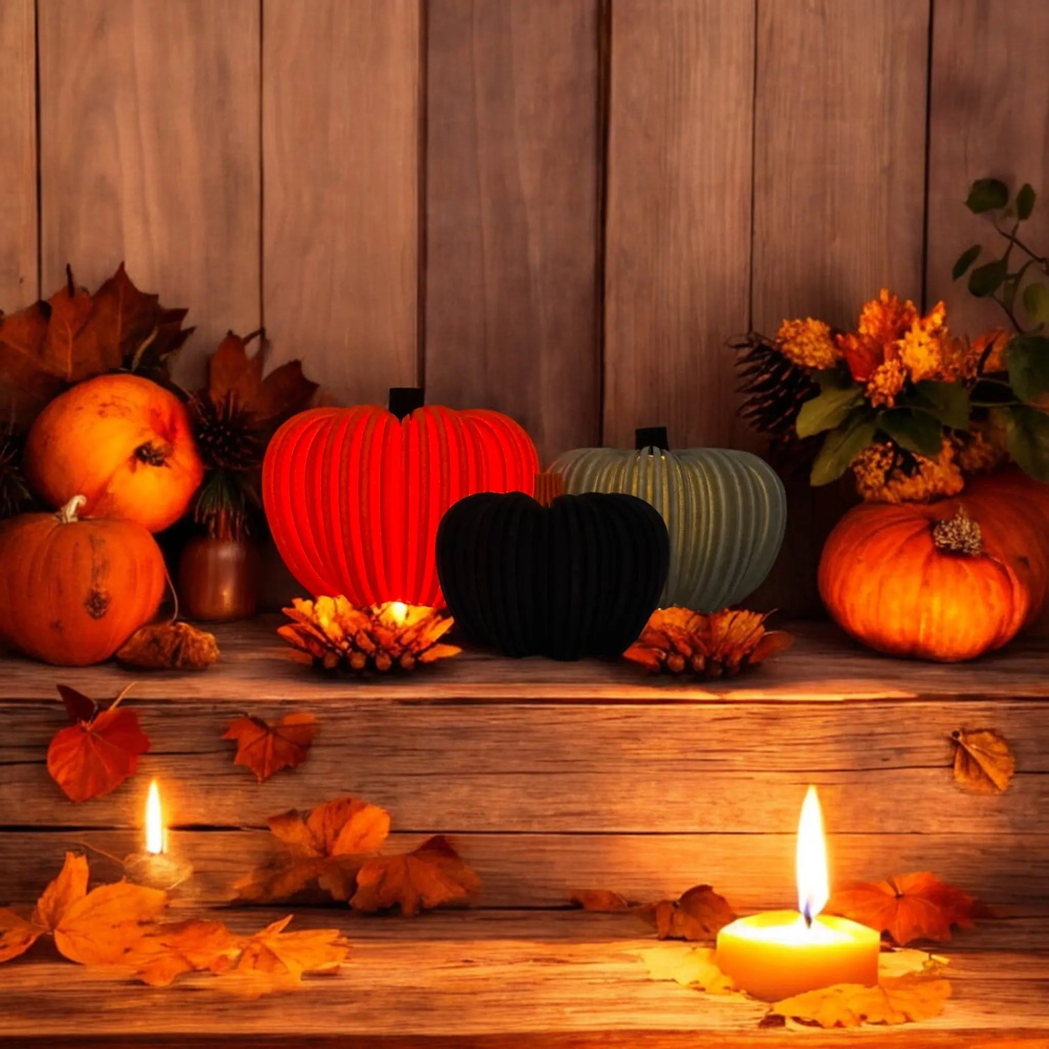 Sabre dekorativt Halloween græskar til lys - stemningsfuld efterårsdekoration fra JM Dimensions