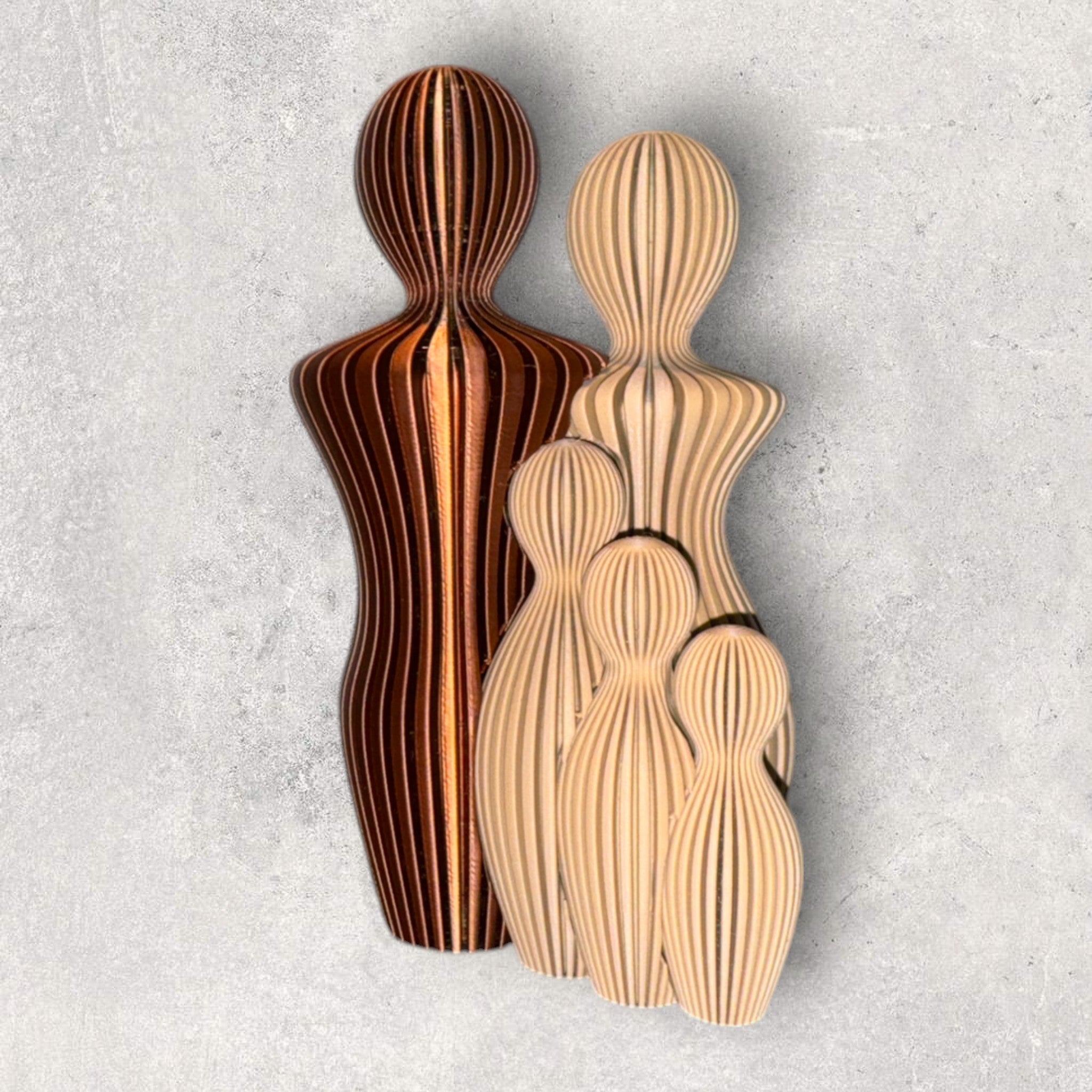 Sabre familiestatue - moderne familie skulptur og dekorativ boligindretning fra JM Dimensions