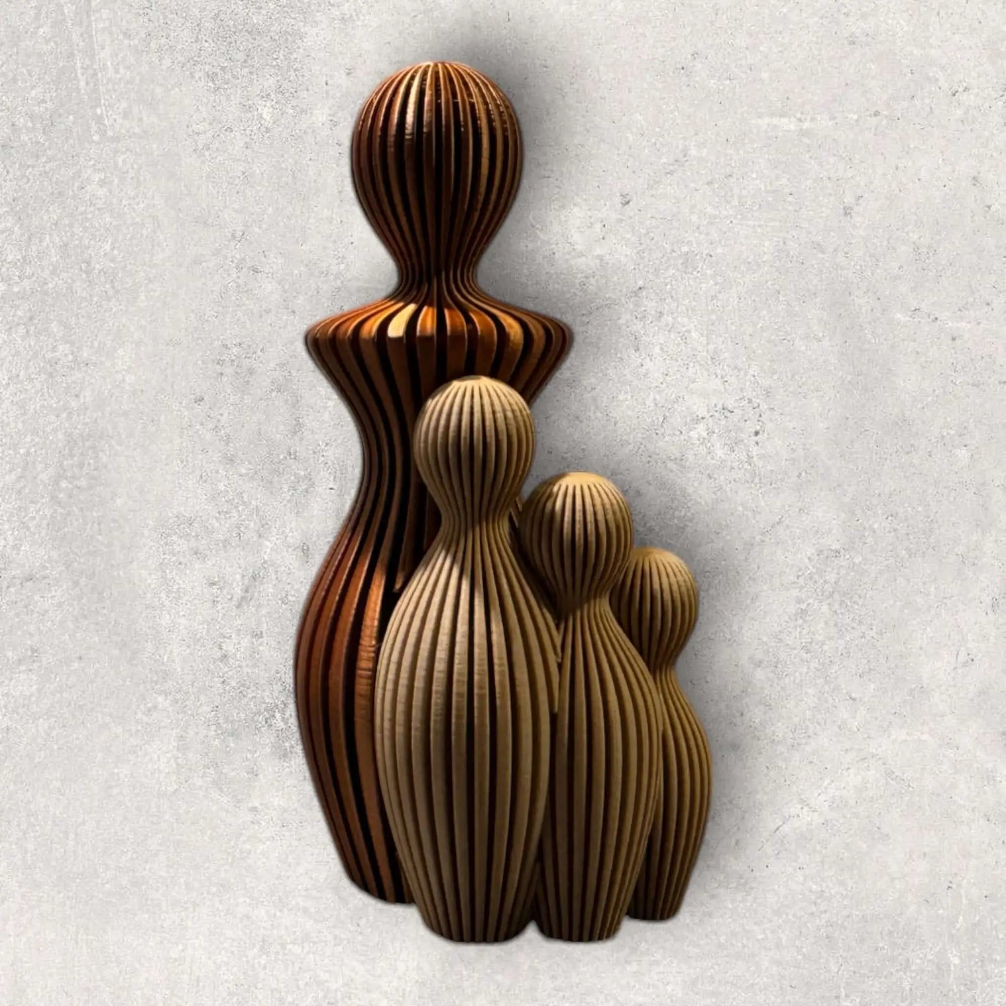 Sabre Forældre Statue - moderne dekorativ skulptur til boligindretning og symbolsk gave fra JM Dimensions