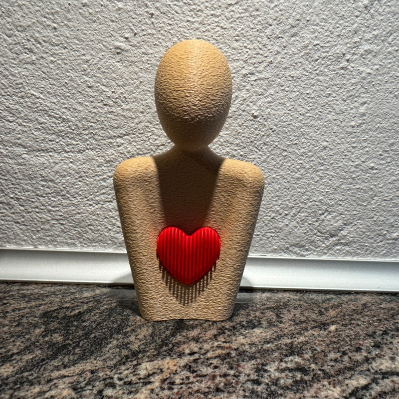 Sabre Hjerterum Figur - moderne kærlighedsskulptur til hjemmet fra JM Dimensions