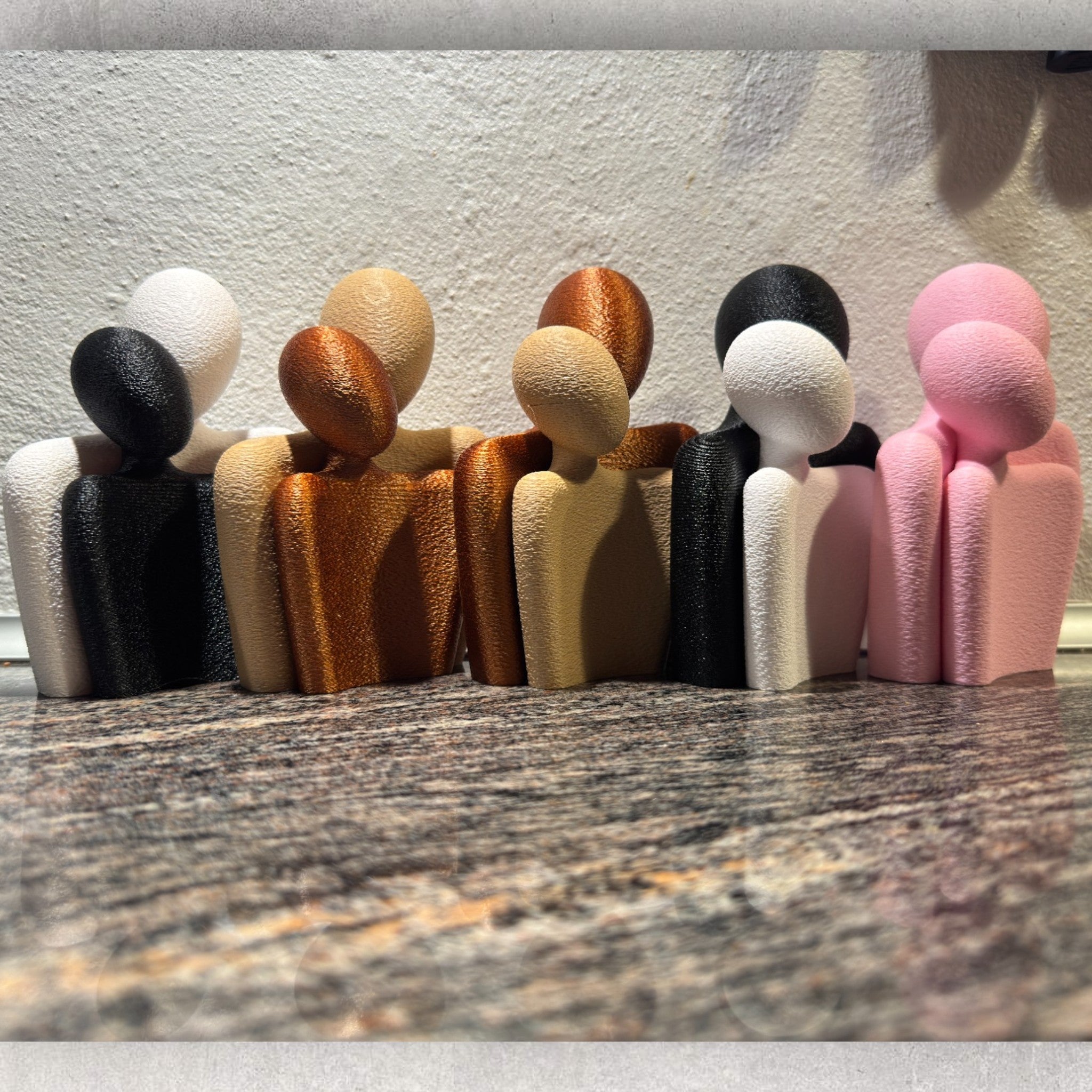 Sabre Romantisk Valentins Statue - Romantisk borddekoration og gaveidé i 3D-printet form til hjemmet fra JM Dimensions