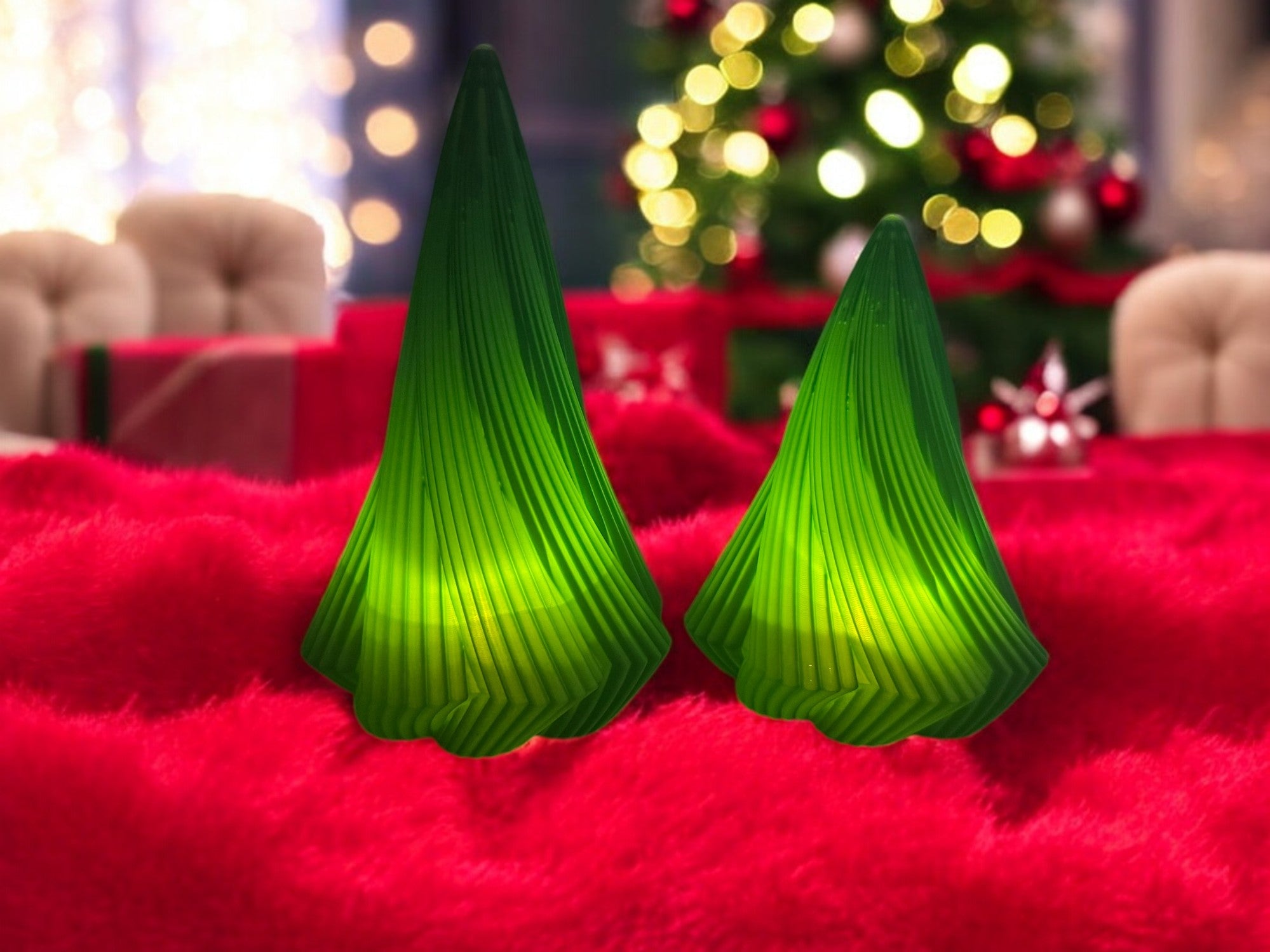 Sabre Twisted juletræer - moderne spiral julepynt og borddekoration til jul fra JM Dimensions