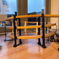 Spiralbro til Togbaner - tre-niveau spiralrampe til Brio-kompatible togbaner fra JM Dimensions