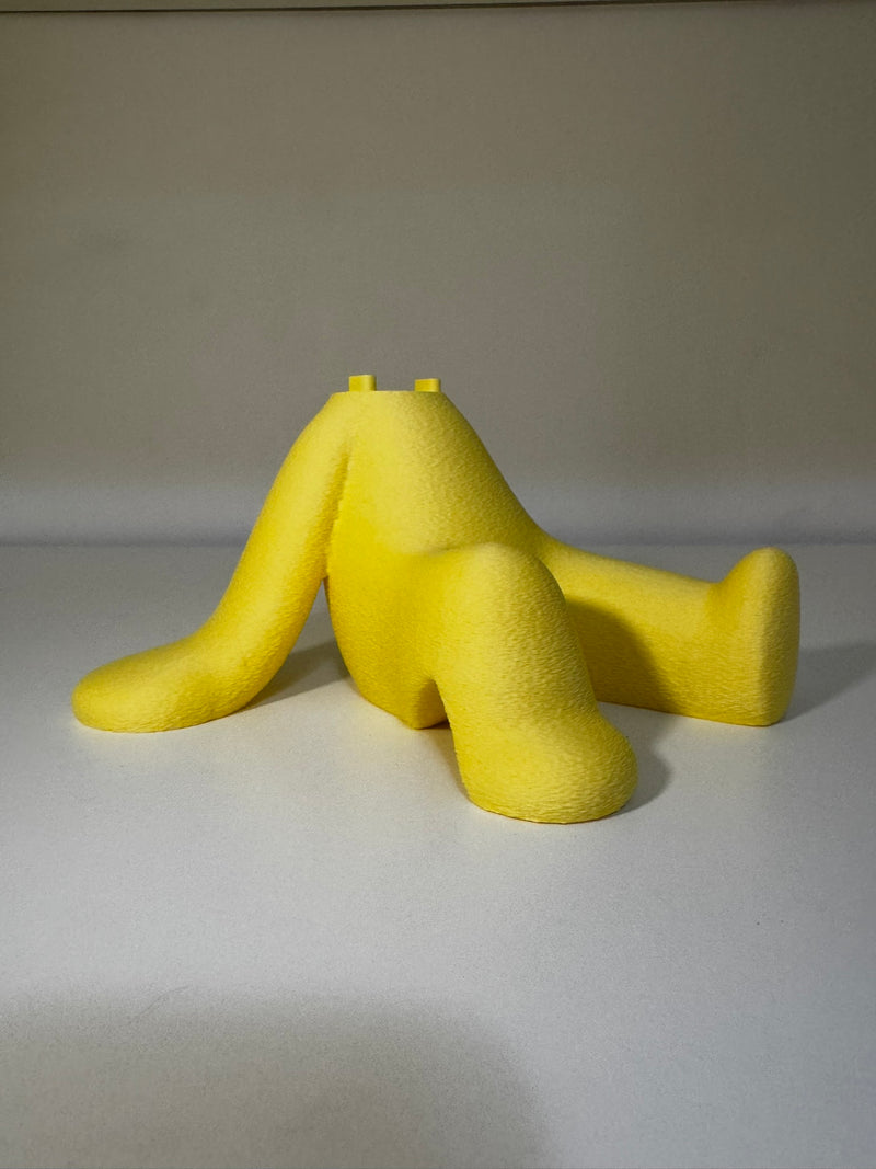 Chill-figuren uden skærm set fra siden, 3D-printet i Holstebro af JM Dimensions